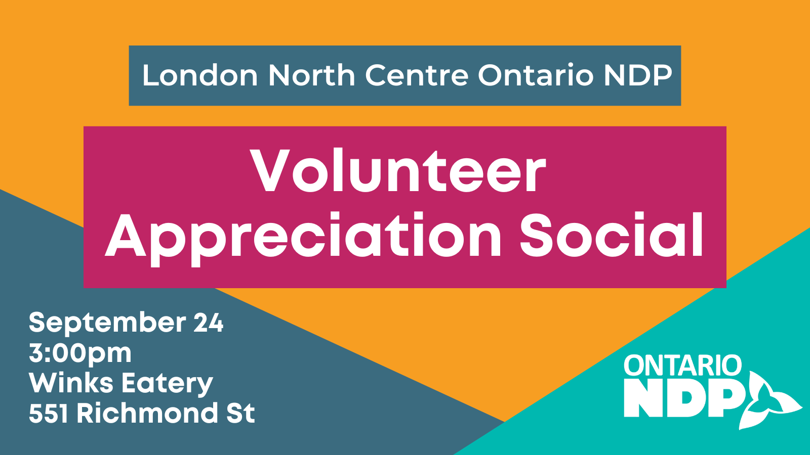 Volunteer Appreciation Social « Ontario NDP